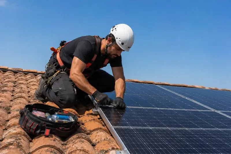 Maintenance et monitoring de panneaux solaires à Brion